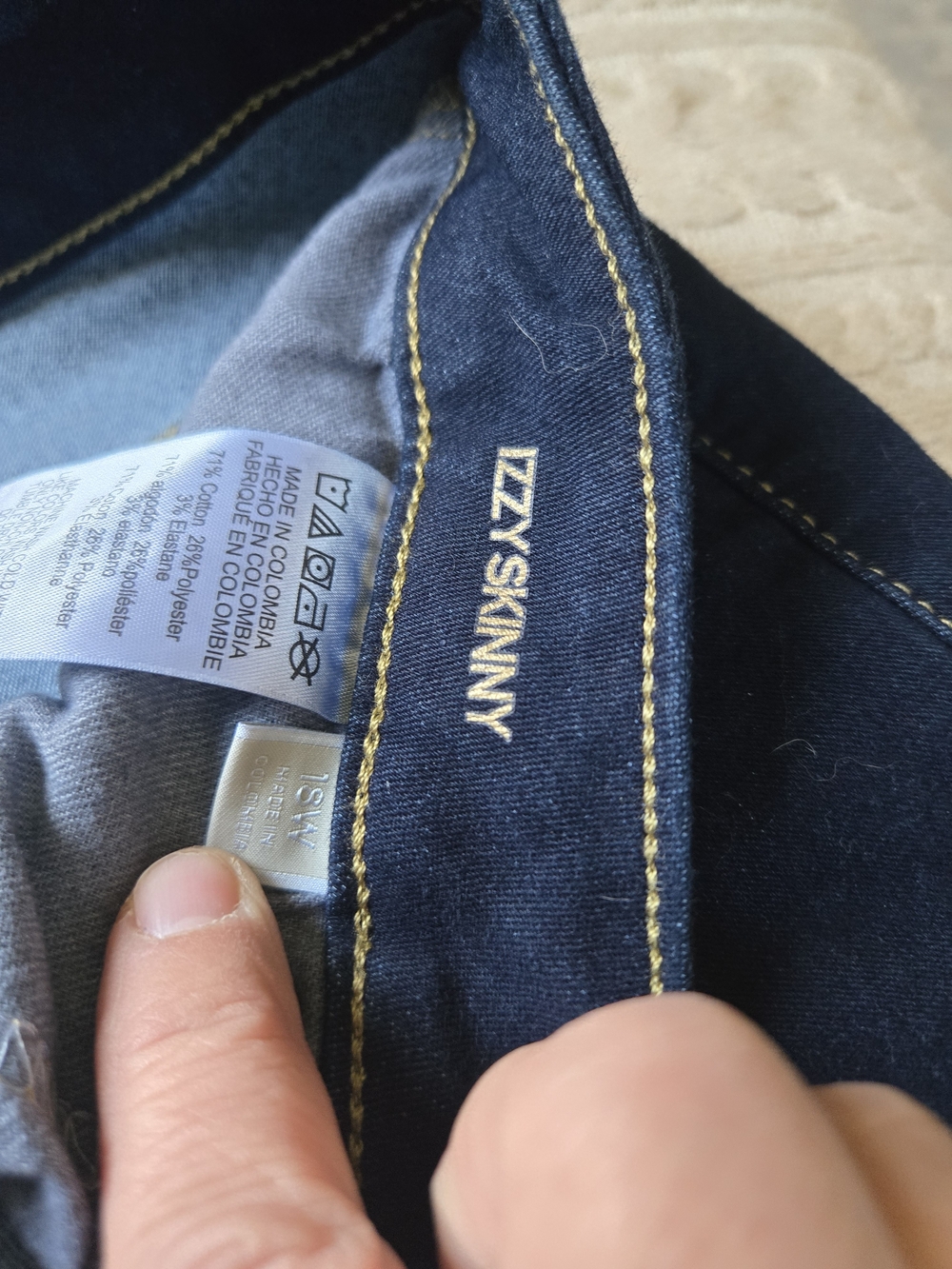 Michael Kors Dark Blue Women's Skinny Jeans Izzy Plus Size 18 - Picture 4 of 4